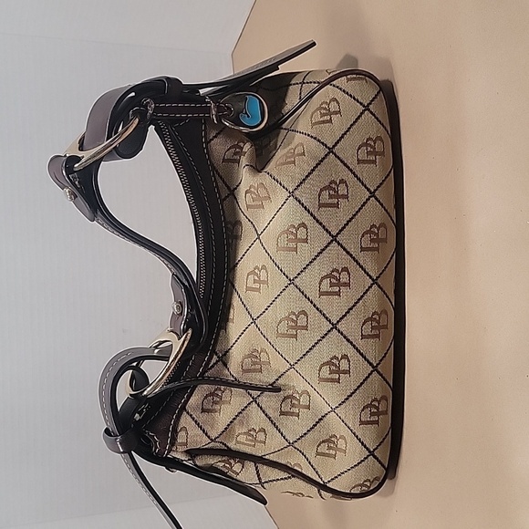 Dooney & Bourke Vintage Y2K Signature Monogram Shoulder Bag w/ Matching Wallet - Picture 2 of 16